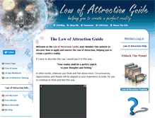 Tablet Screenshot of law-of-attraction-guide.com